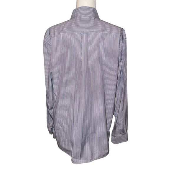 Lacoste Vertical Stripe Modern Fit Button Down Size 44 - Picture 3 of 8